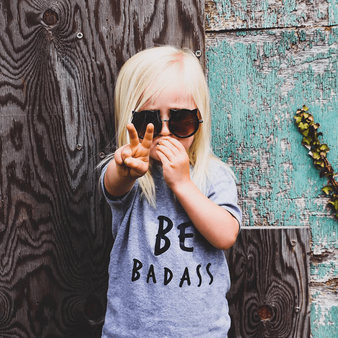 Be Badass Unisex Short Sleeve Kids T-Shirt