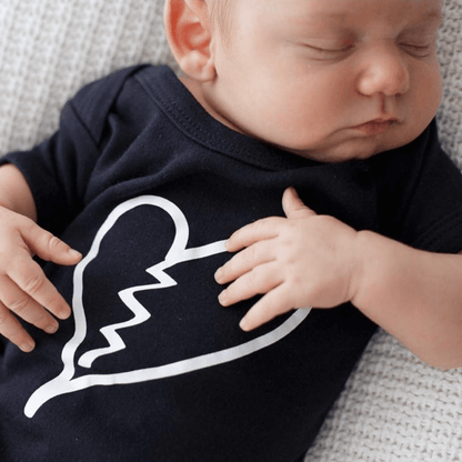 Heartbreaker Unisex Short Sleeve Baby Bodysuit