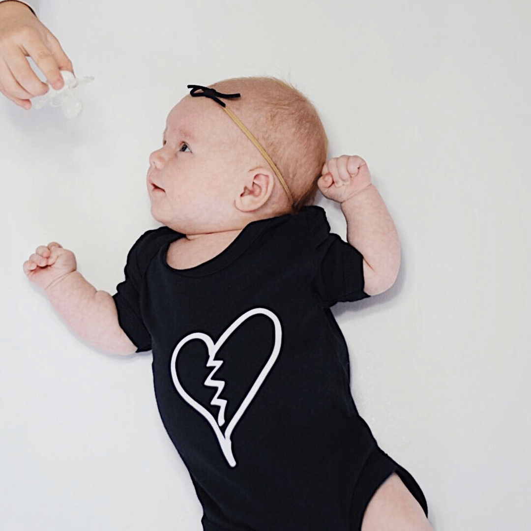 Heartbreaker Unisex Short Sleeve Baby Bodysuit