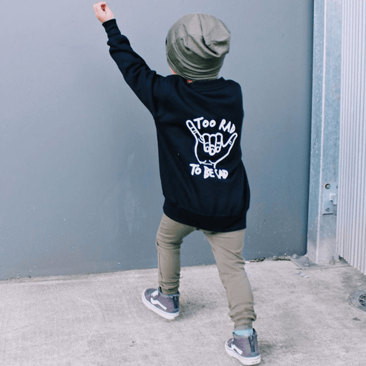 Too Rad To Be Sad Unisex Baby Sweatshirt