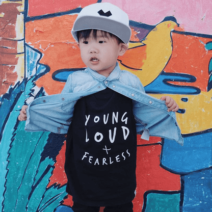 Young, Loud & Fearless Unisex Short Sleeve Baby T-Shirt