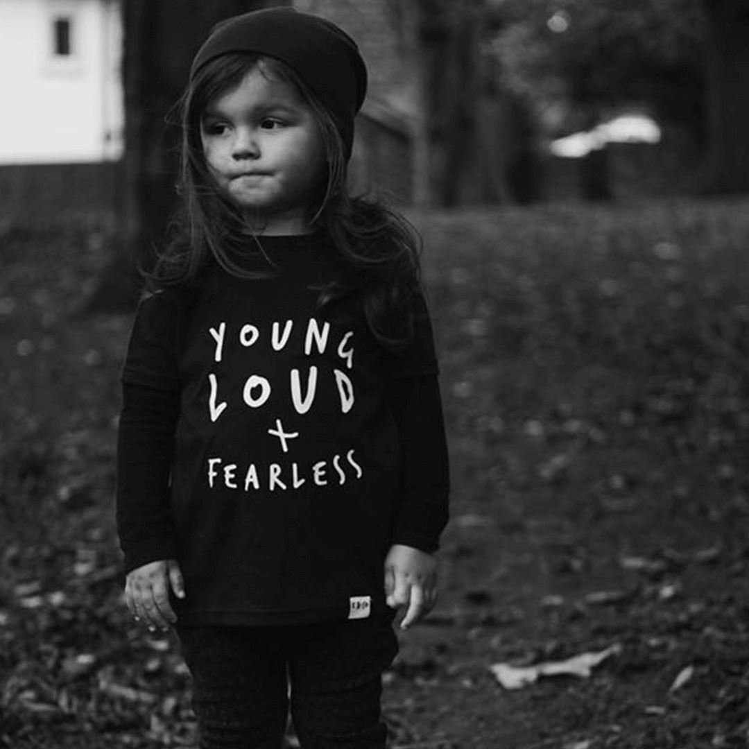 Young, Loud & Fearless Unisex Short Sleeve Kids T-Shirt