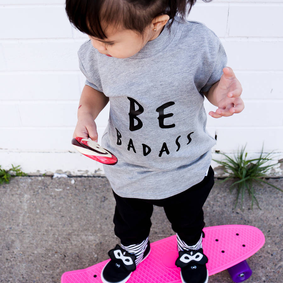 Be Badass Unisex Short Sleeve Kids T-Shirt